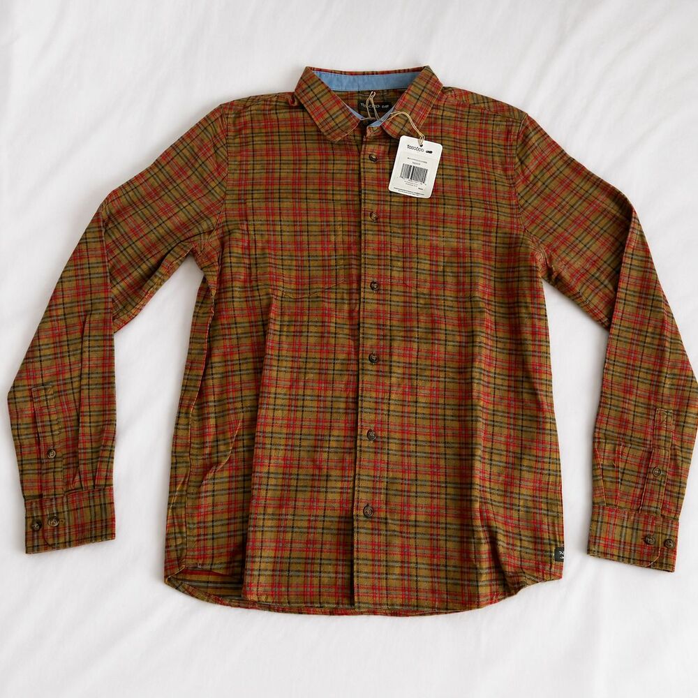 Toad&Co Flannagan Plaid Long Sleeve Shirt NWT Size Small